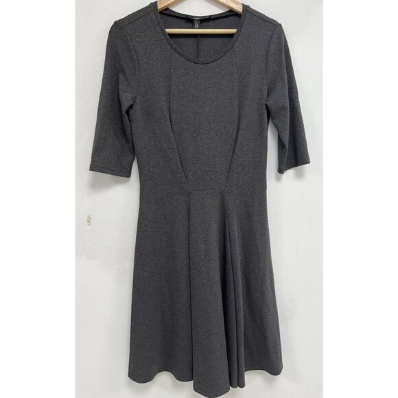 Weekend Max Mara Dresses & Skirts - MaxMara Weekend Dress Women Classic A-Line 3/4 Sleeve Length Gray Size Small